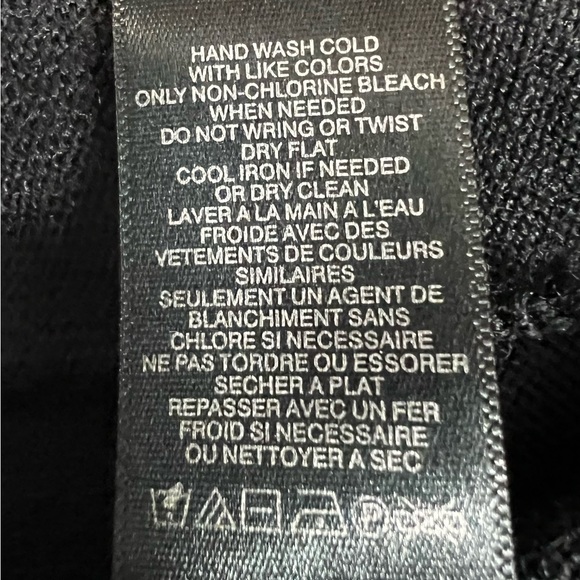 TAHARI Black Wool Mix Chiffon Collar Trim Cardigan Size Small - Picture 7 of 12